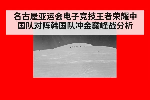 名古屋亚运会电子竞技王者荣耀中国队对阵韩国队冲金巅峰战分析